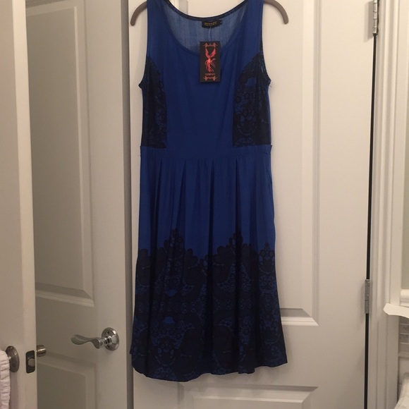 Reborn Dresses & Skirts - Blue dress. Lace print design